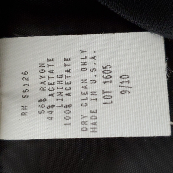 Vintage Positive Attitude Black Lined Dress 9/10 - Picture 8 of 8